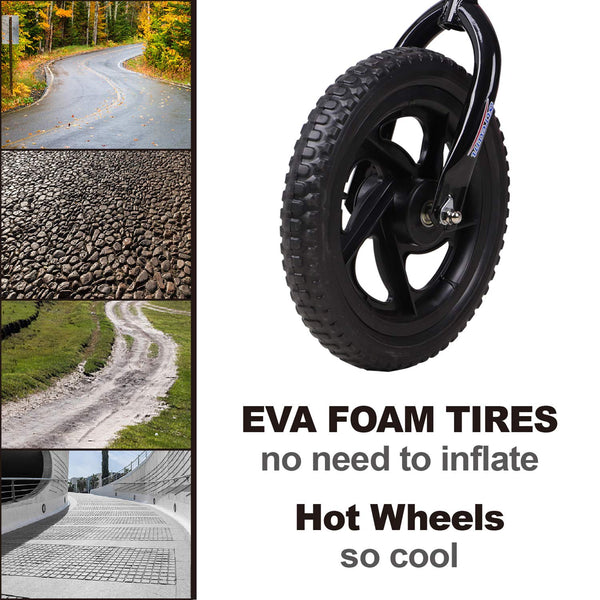 12" Balance Bike Carbon Steel Frame No Pedal Walking Balance Bike Training Bicycle for Kids and Toddlers 2- to 6 Years Old