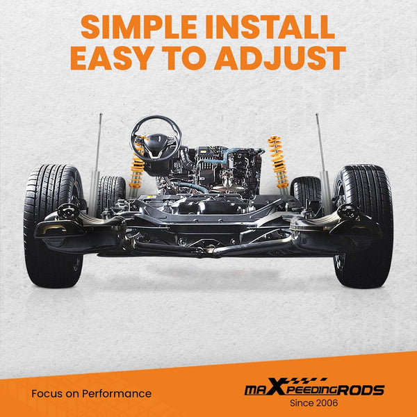 maXpeedingrods Coilover Suspension Lowering Kit for Arosa 9704 Lupo 98-05