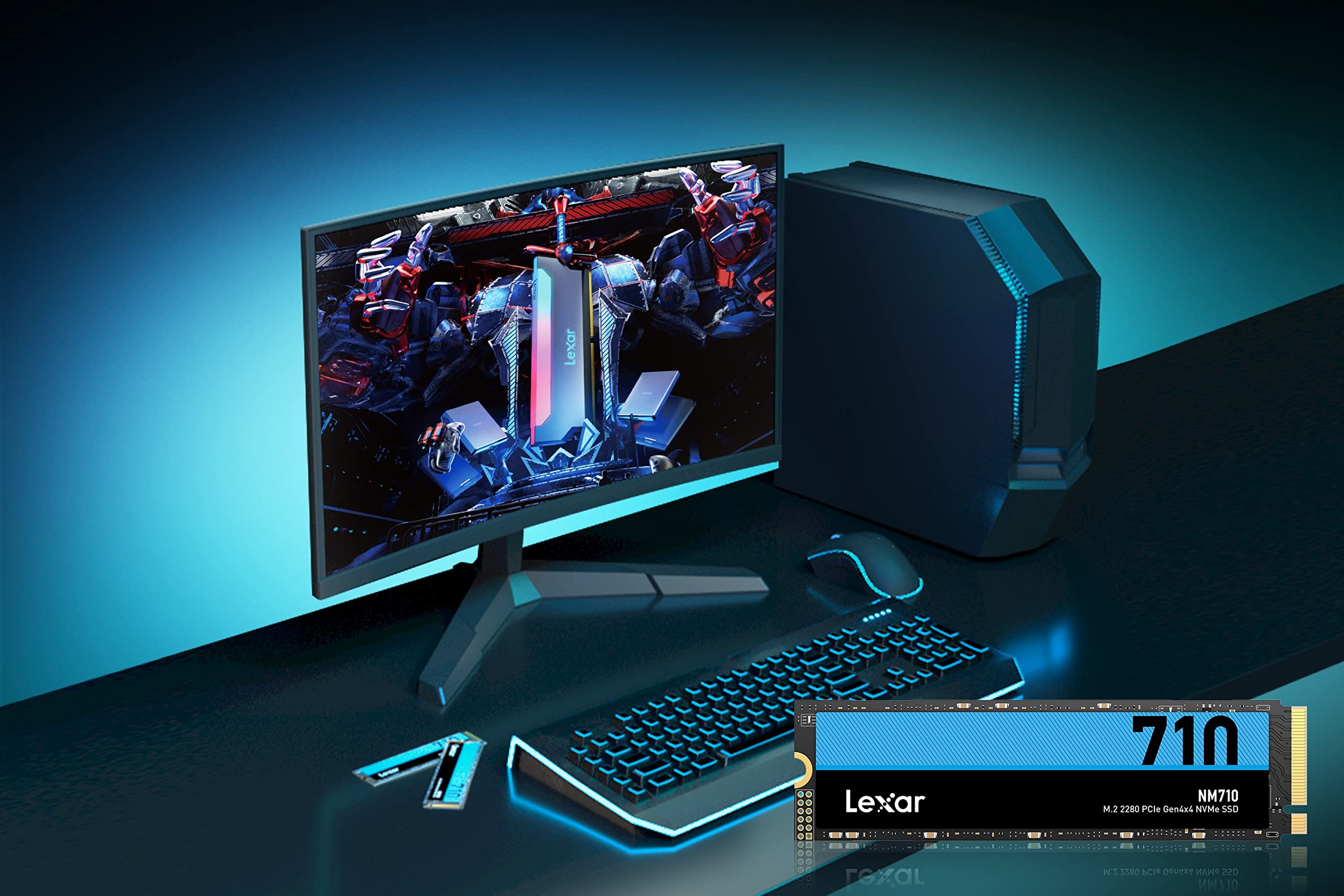 Lexar NS100 2.5” SATA III 6Gb/s Internal 256GB SSD, Solid State Drive, Up To 520MB/s Read, for Laptop, Desktop Computer/PC (LNS100-256AMZN)