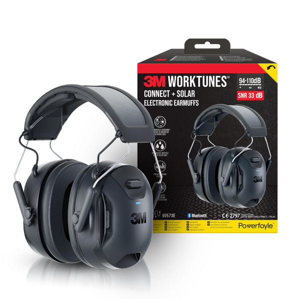 3M WorkTunes Connect Wireless Hearing Protector with Bluetooth Technology 90570E-1
