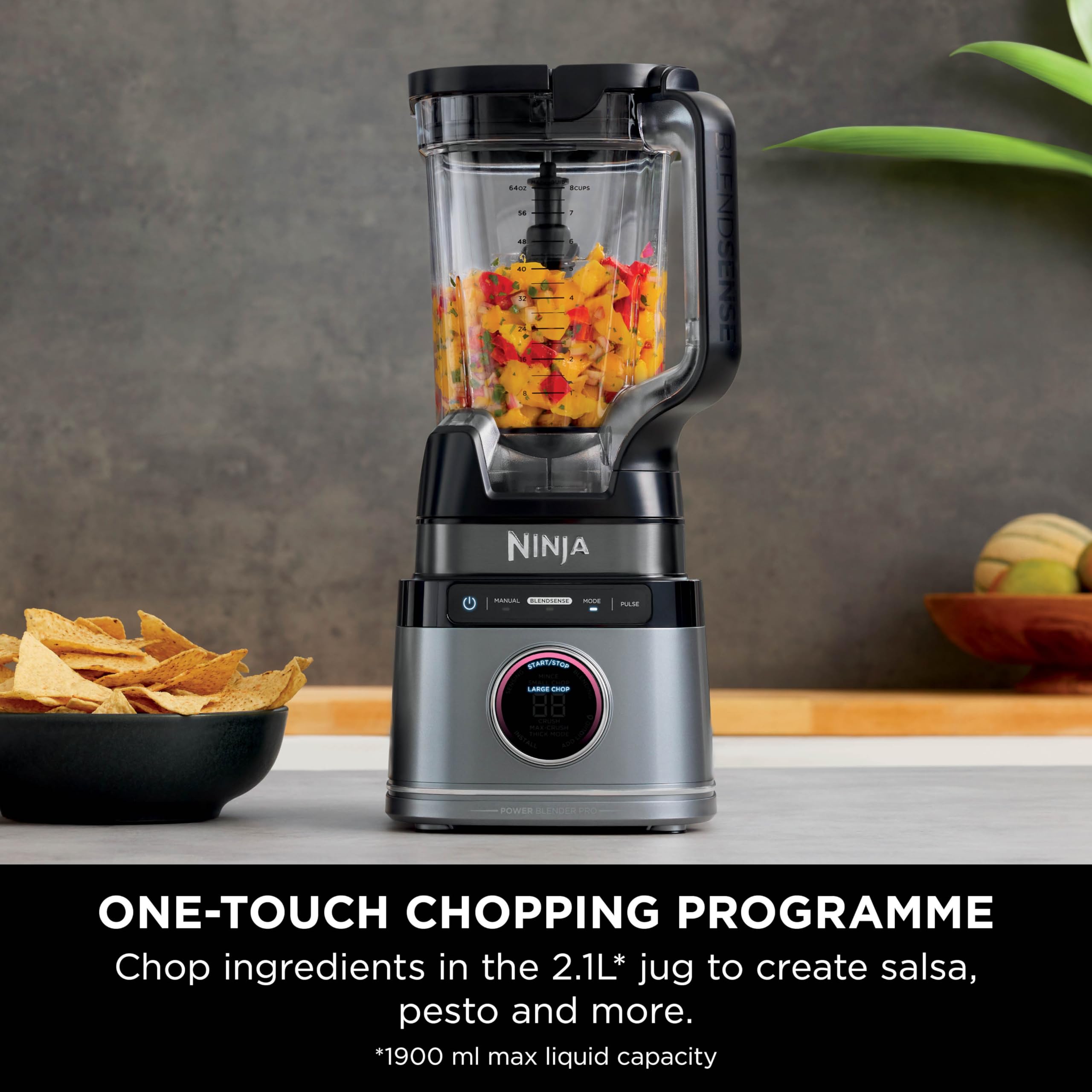 Ninja 2-in-1 Detect Power Blender Pro & Single Serve, 1200W Blender With Jug, & 2x Single Serve Cups, Blend Smoothies, Chop Vegetables & Mix Frozen Drinks, Black/Copper, TB301UKCP