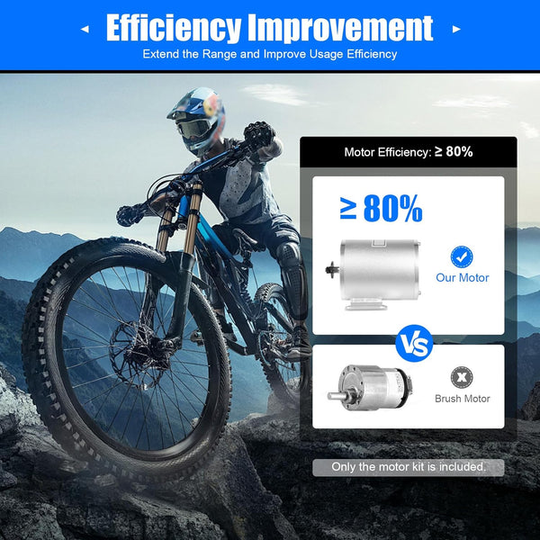 Brushless Motor Kit 72V 3000W, TkkMivcOC High Speed Electric Go Kart Motor Kit with 3 Speed Gears, for DIY Part Scooters Bike Electric Motorcycles, Rated Speed 4900rpm