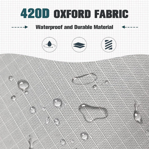 Double Egg Chair Cover Patio Hanging Egg Chair Cover Double 420D Waterproof Swinging Chair Cover Veranda Patio Cocoon Egg Chair Garden Furniture Cover