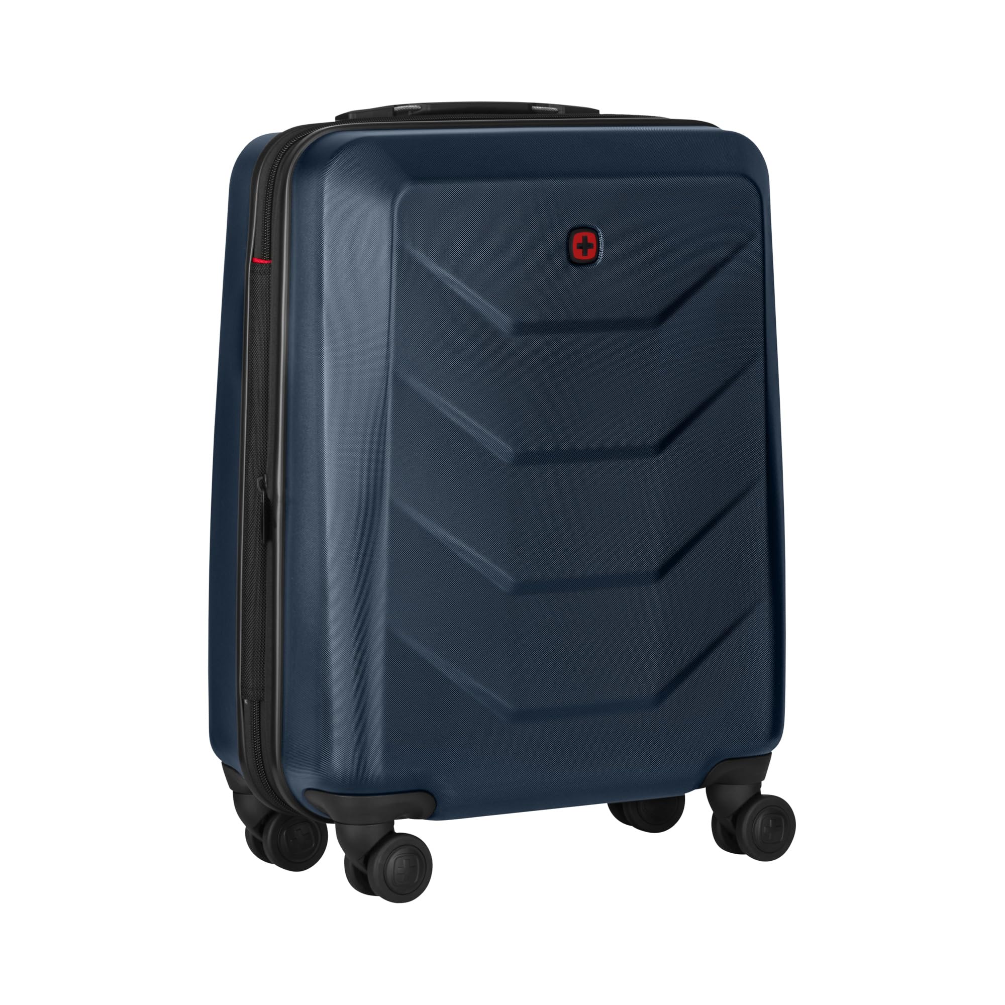 Wenger Prymo Medium hardside case with 4 Wheels, mid-Sized, 59 (67) L, Hardshell, Security Lock, for Men and Women, Travel or Vacation, Black, 612537
