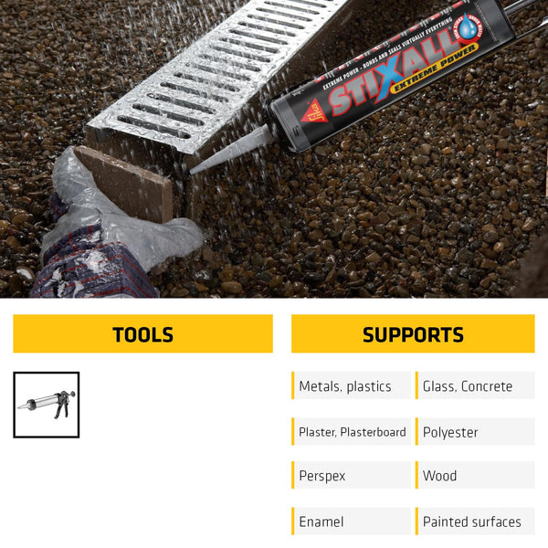 Sika Stixall – Extreme Power Sealant And Adhesive – Waterproof – Crystal Clear – 290ml