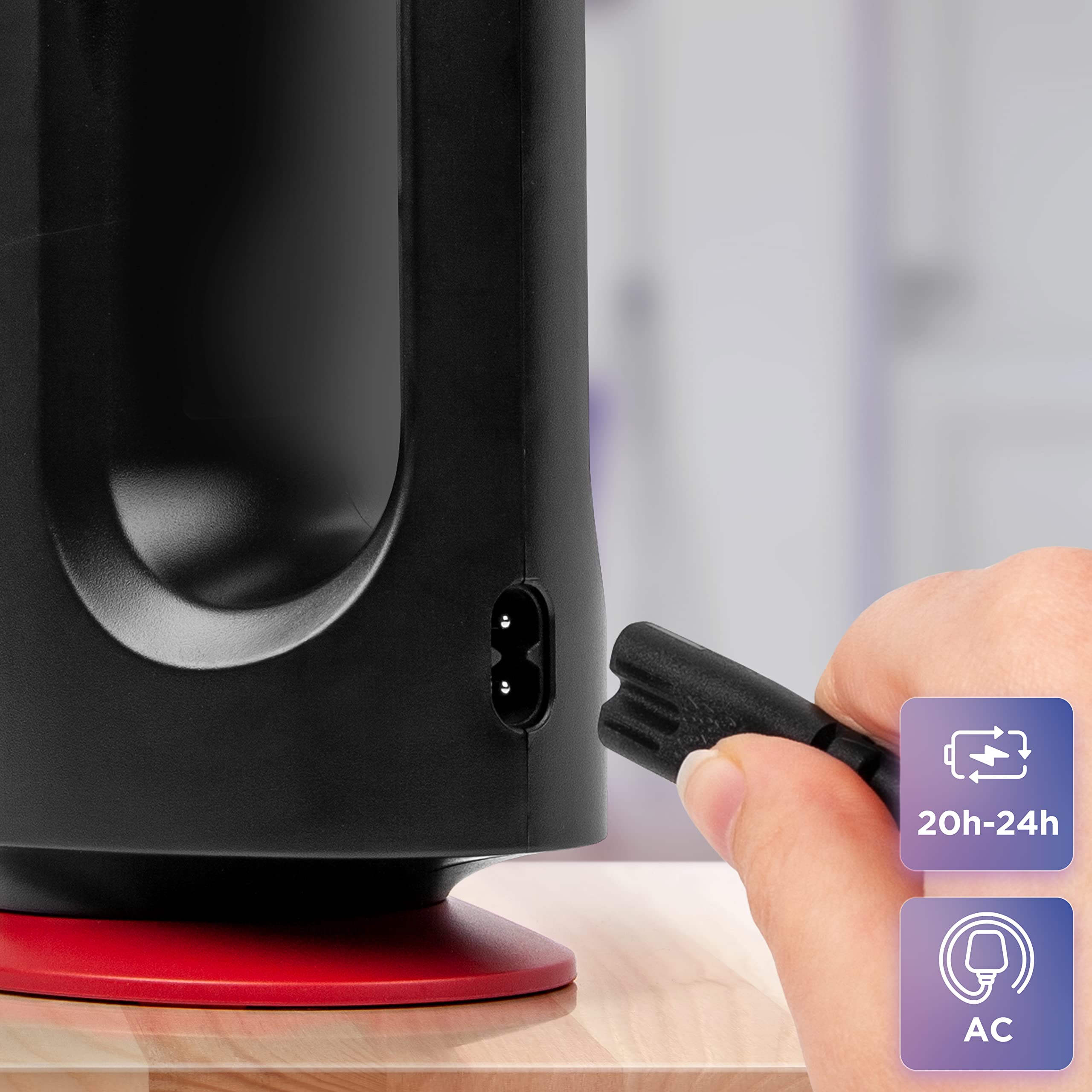 Duronic Camping Lantern Rechargeable LED Camping Light Hurricane, 5W Wind Up Flashlight Torch Lanterns for Hiking, Wind-up Emergency Light with 3 Light Modes for Outdoor Activities