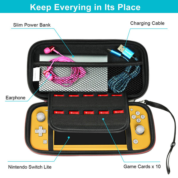 ivoler Carry Case for Nintendo Switch 2 (2025 Model) – Protective Portable Hard Shell Pouch Carrying Travel Game Bag – Black