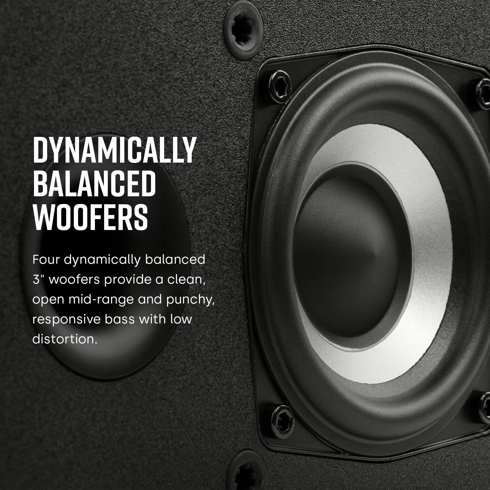 Polk Audio Polk Monitor MXT60 Compact Tower Speaker, HiFi and Home Cinema Speaker, Hi-Res Certified, Dolby Atmos and DTS:X Compatible (1 piece)