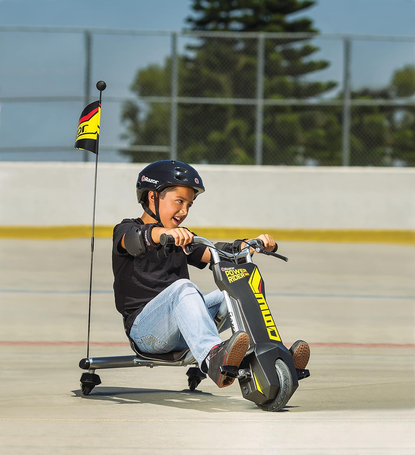Razor PowerRider 360 – Electric Tricycle, Up to 9 mph, Welded Steel Fork, 12V Powered Ride-On for Ages 8 and Up