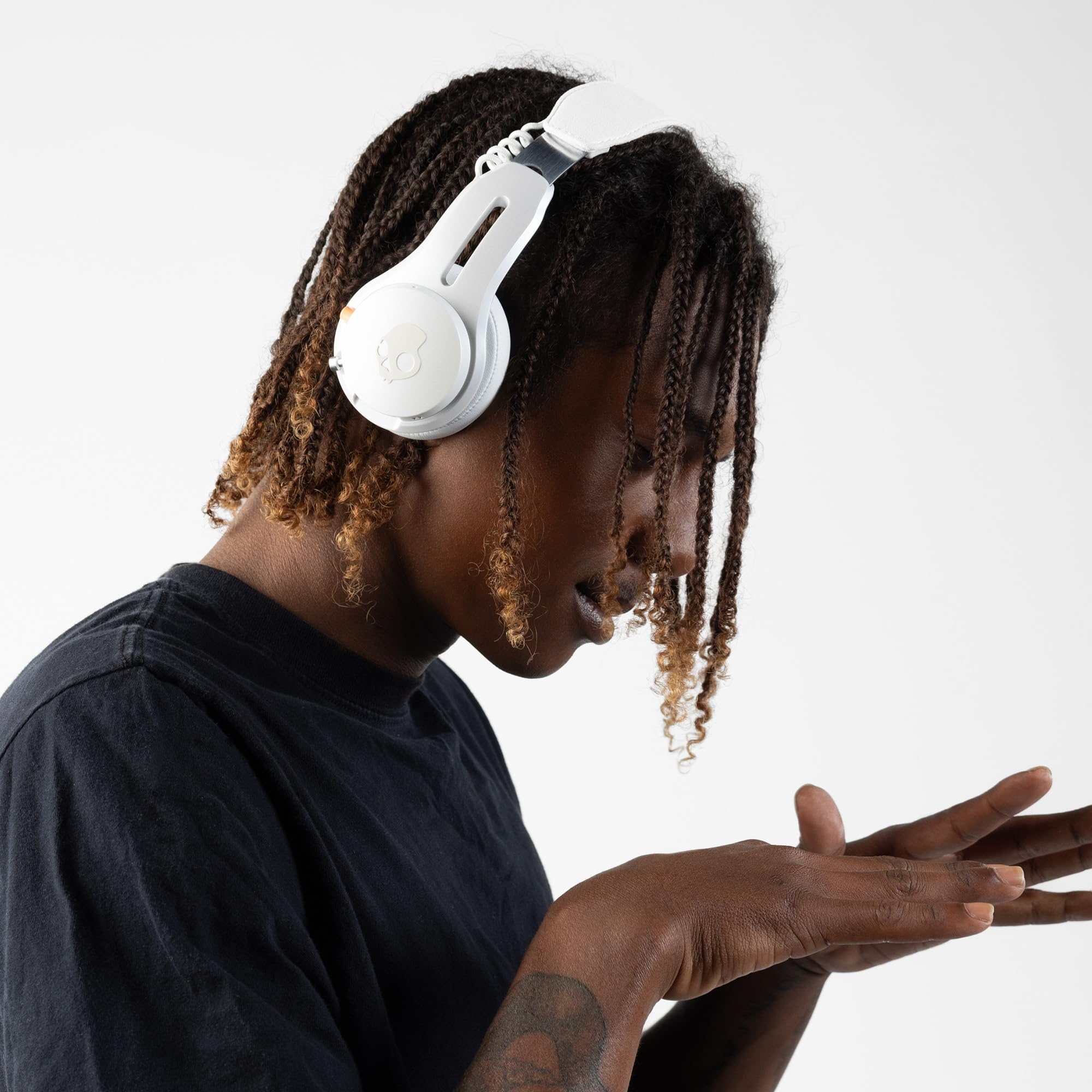 Skullcandy Icon ANC Wireless On-Ear Bluetooth Headphones, Active Noise Cancelling, 60 Hours Battery, Sweat Water Resistant, Foldable Durable Travel Ready, Microphone for iPhone Android - True Black