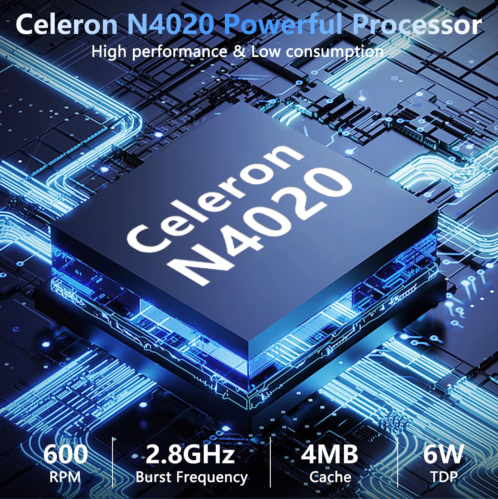 HUQPPQ 14 Inch Laptop Celeron N4020 Processor 6GB RAM 256GB SSD WIN11 Laptops | FHD 1920×1080 IPS Display | WiFi 5, USB 3.0, Webcam | Ideal for Business, School & Work - Gray