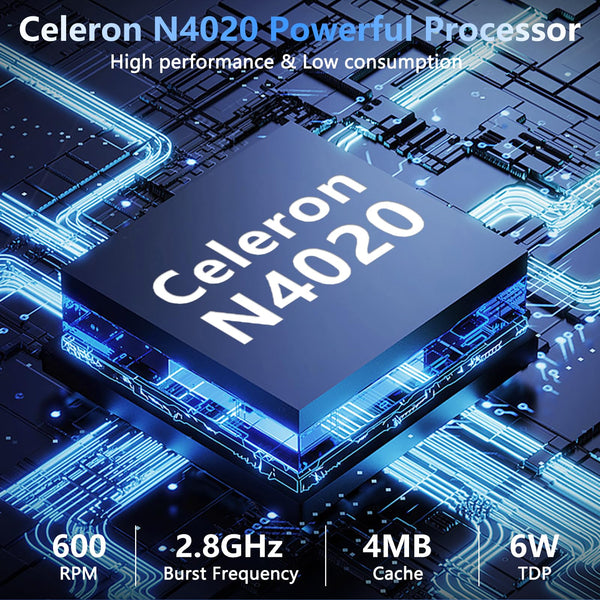 HUQPPQ 14 Inch Laptop Celeron N4020 Processor 6GB RAM 256GB SSD WIN11 Laptops | FHD 1920×1080 IPS Display | WiFi 5, USB 3.0, Webcam | Ideal for Business, School & Work - Gray