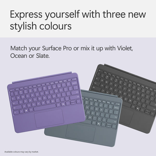 Microsoft Surface Pro Flex Keyboard with Slim Pen | Black | 2-in-1 Alcantara® Keyboard for Surface Pro Windows 11 Copilot+ PC