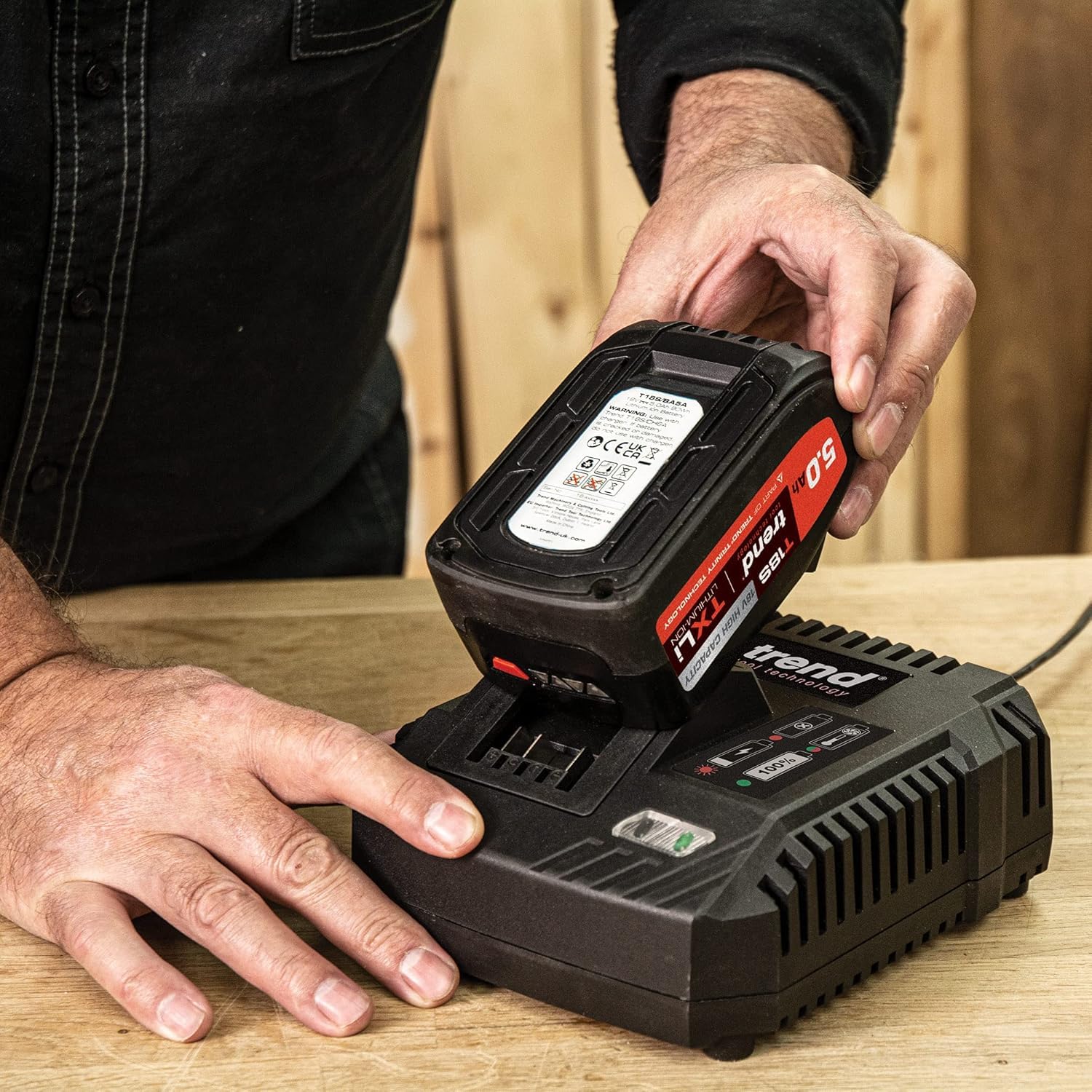 Trend 18V Cordless Brushless Impact Driver with High Performance Motor & Two Speed Settings, Bare Tool (Battery & Charger Sold Separately), T18S/IDB