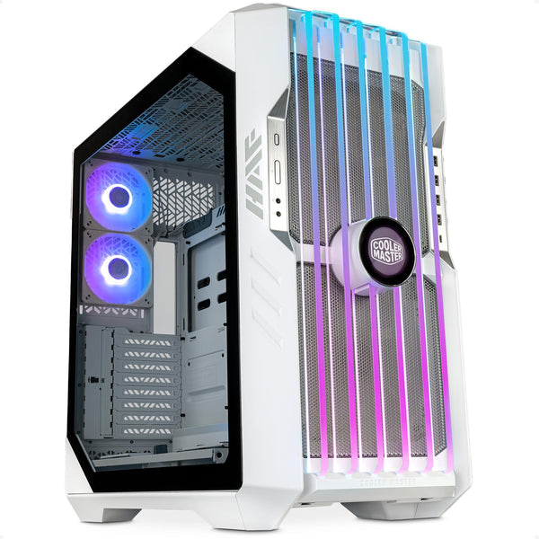 Cooler Master HAF 700 PC Case - Full-Tower, E-ATX Compatible, 5 x Pre-Installed Fans, Rotatable Radiator Bracket, TG Side Panel, Tool-Free Design, ARGB Controller Included