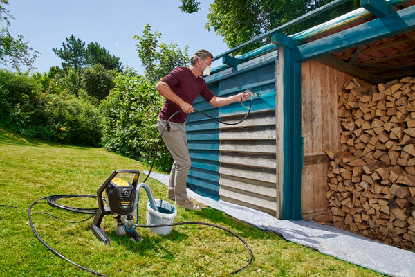 WAGNER Airless ControlPro 250M Paint Sprayer for interior and exterior wood, metal, wall and ceiling paints, covers 15 m² in 2 min, 110 bar, adjustable spray pressure, 9 m hose