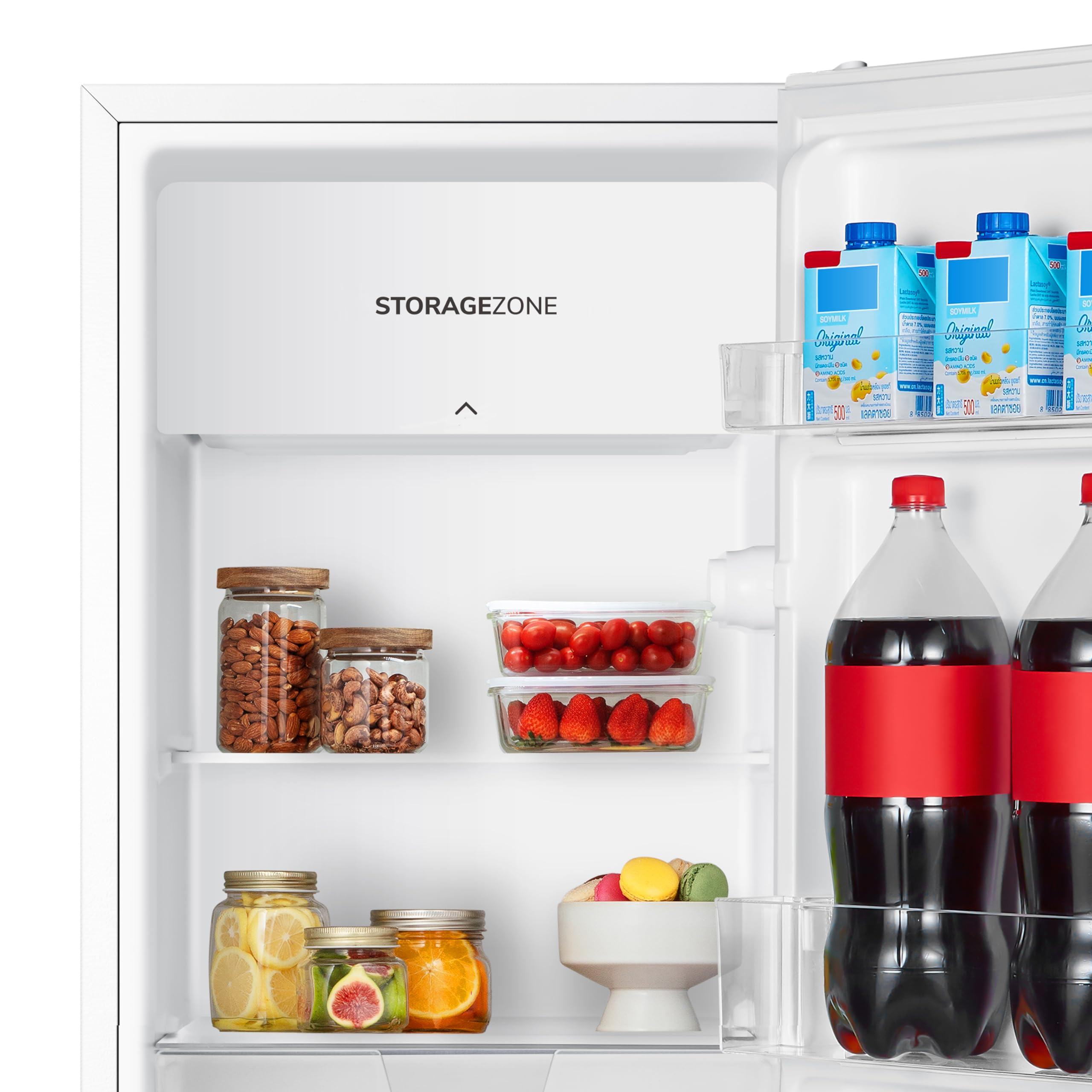 Fridgemaster MUR4545 Small Table Top 45cm Mini Fridge - 45 L - Mechanical Control with Adjustable Thermostat - Reversible Door - 39 dB Low noise - Broad Climate Design - White - E Rated