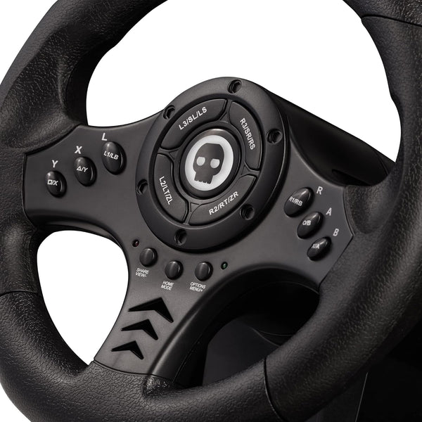Numskull Next-Gen Pro Racing Wheel with Pedals and Shifter - Compatible with Xbox Series X|S, Xbox One, PS4, Nintendo Switch and PC - Realistic Steering Wheel Controller Accessory