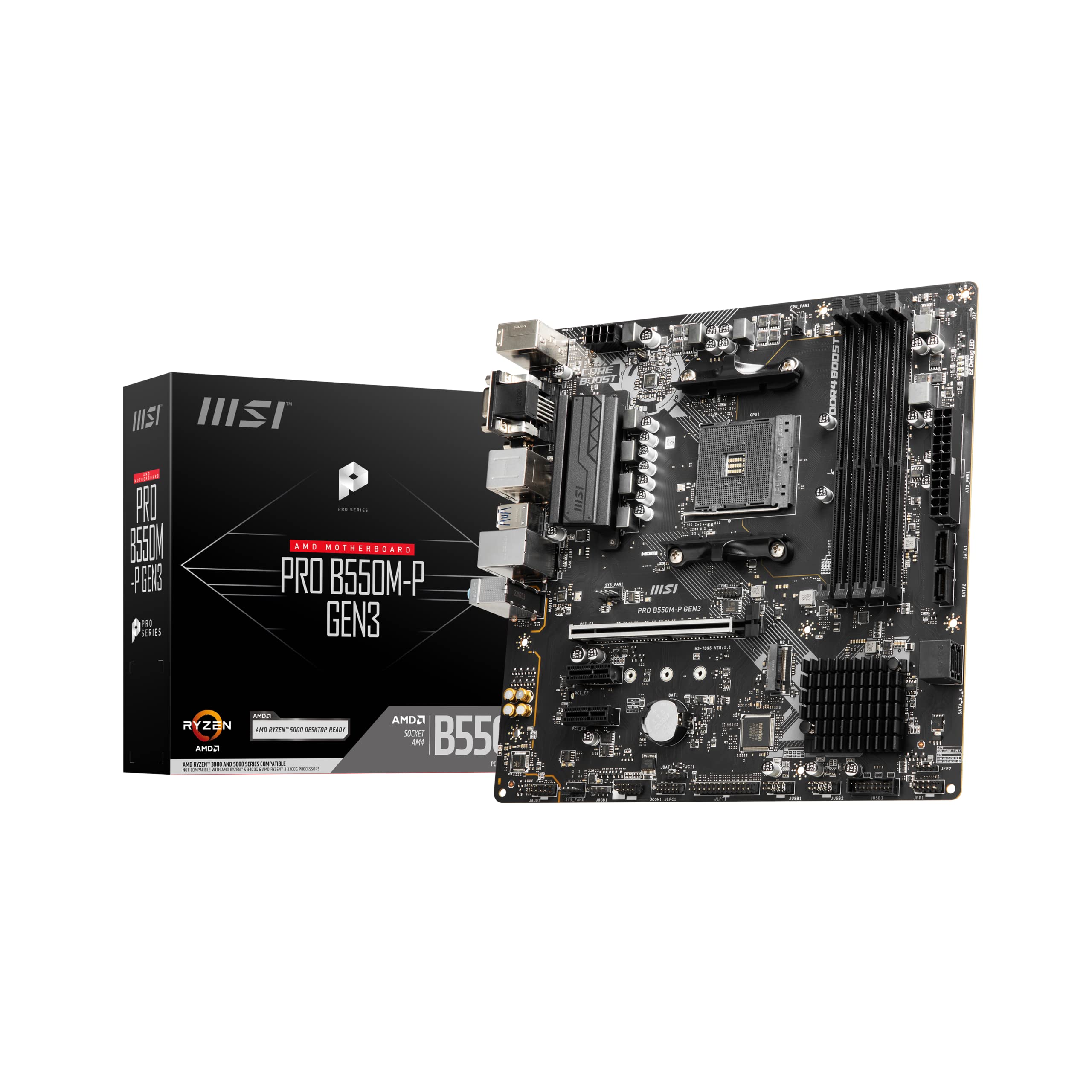 MSI MPG B550 Gaming Plus (ATX AMD AM4 DDR4 M.2 USB 3.2 Gen 2 HDMI ATX Gaming Moederboard AMD Ryzen™ 5000 processors