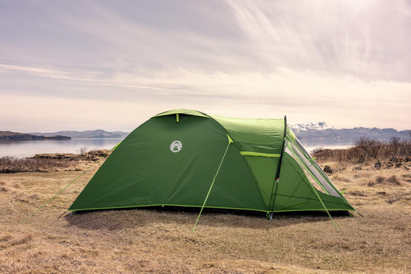 Coleman Tent Darwin 2-4 Person | Compact Lightweight Dome Tent | Models with Darkened Bedroom | Camping, Festival and Hiking Tent | 4500mm Waterproof | with Sewn-in Groundsheet