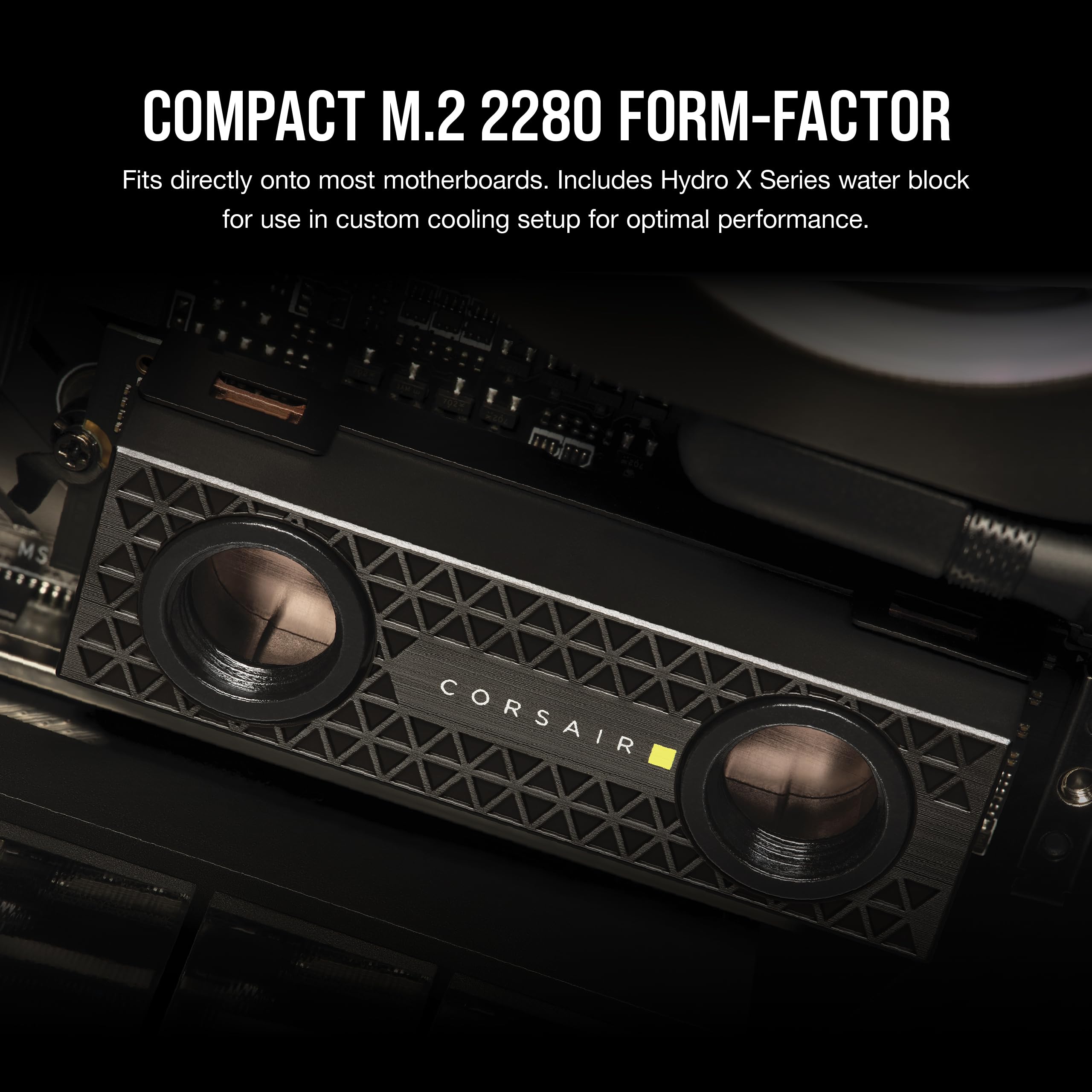 Corsair MP700 PRO 2TB M.2 PCIe Gen5 x4 NVMe 2.0 SSD – M.2 2280 – Up to 12,400MB/sec Sequential Read – High-Density TLC NAND – Black