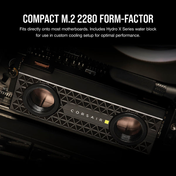 Corsair MP700 PRO 2TB M.2 PCIe Gen5 x4 NVMe 2.0 SSD – M.2 2280 – Up to 12,400MB/sec Sequential Read – High-Density TLC NAND – Black