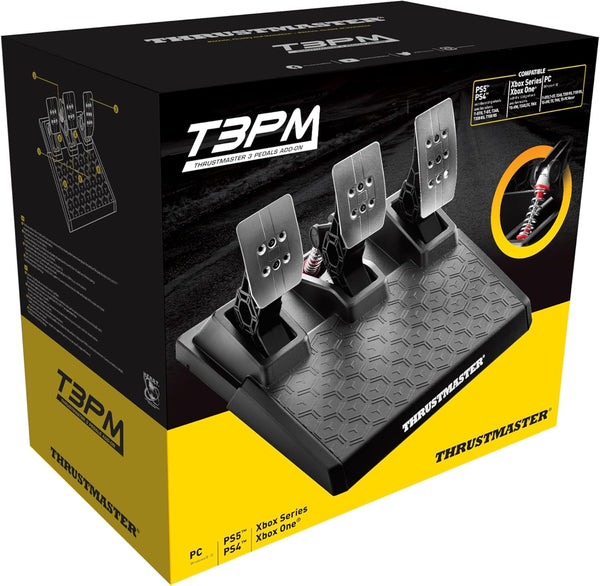 Thrustmaster T3PM - High-Precision Magnetic Pedal Set with Adjustable Brake Force for PC, PS4, PS5, PS5 Pro, Xbox One, and Xbox Series X|S for Racing Game Driving Sim