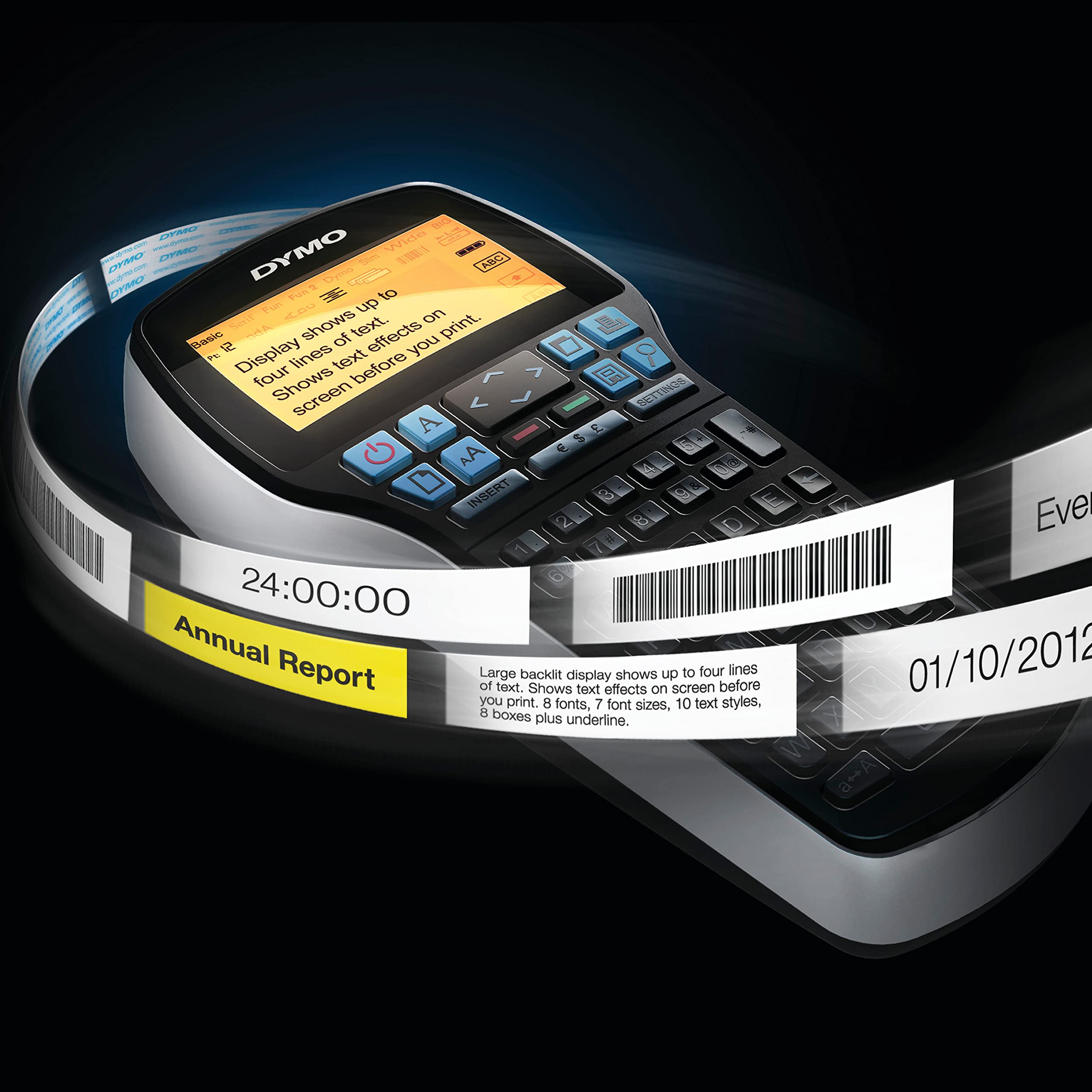 DYMO LabelManager 420P Label Maker | High Performance Rechargeable Portable Label Printer | Computer Connection | Print Barcodes, Logos & Graphics
