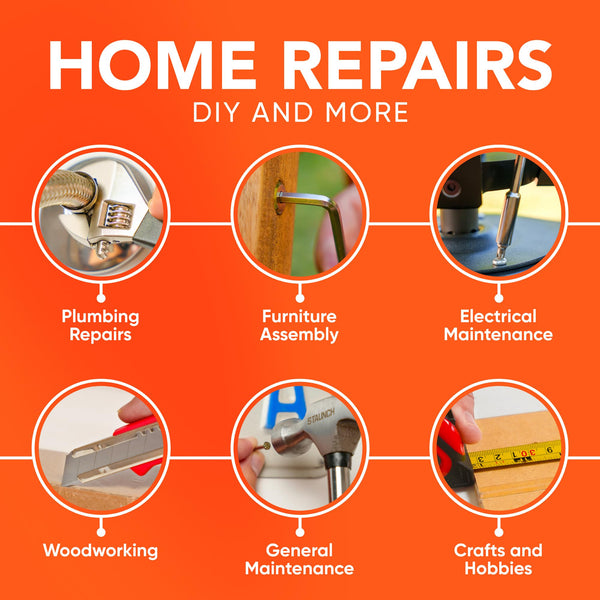 Tool Kit | Staunch 200 Piece Home and Office Tool Set | Complete Starter Tool Kit Set & Organiser Tool Box with Tools Included | General Household Tool Kits for Home with DIY Tools in Tool Case