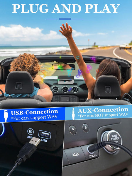 External Universal CD Player for Car - LEHWEY Portable CD Player with Extra USB Extension Cable, Plugs into Car USB Port, Laptop, TV, Mac, Computer, for Android 4.4 and Above Navigation