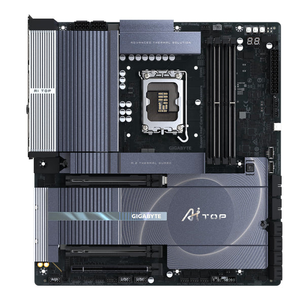 GIGABYTE Z890I AORUS ULTRA Motherboard - Supports Intel Core Ultra (Series 2) CPUs, 8+1+2 phases VRM, up to 8800MHz DDR5 (OC), 1xPCIe 5.0 + 1xPCIe 4.0, Wi-Fi 7, 2.5GbE LAN, Thunderbolt 4