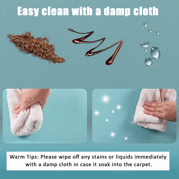 Carvapet Non Slip Kitchen Mat Anti Fatigue Standing Mats Cushioned Comfort Kitchen Floor Mats PVC Waterproof Runner Rug for Standing Desk, Kitchen,