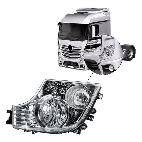Replacement Passenger Left Side N/S Headlight Head Lamp Electric Adjustment for Mercedes Truck Actros Mp4