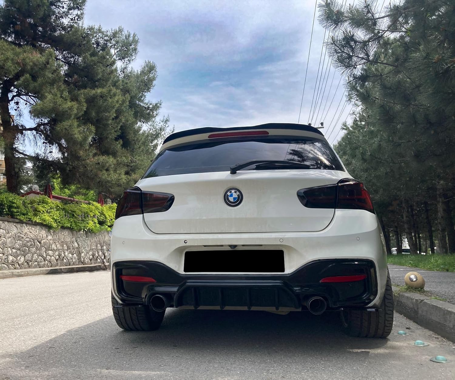 Rear Valance Diffuser compatible with BMW 1 Series F20 / F21 M-Power Facelift 2015-2019