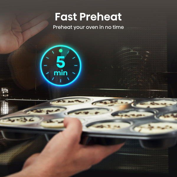 Hisense BI64211PB 77 Litre Built In Electric Single Oven With Pyrolytic Cleaning, Pizza Mode, Multiphase Cooking- Black 22x23x23 inches (LxWxH) - A+ Rated, Extra Large