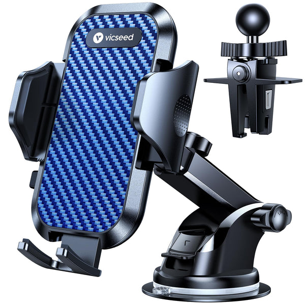 2025 BEST [Rally Racing-Grade] Car Phone Holder for Cars [88+LBS Strongest Suction] 3In 1 Dashboard Windscreen Vent Mobile Phone Holder for Car [Big phone & Thick Case Friendly] for iPhone Samsung