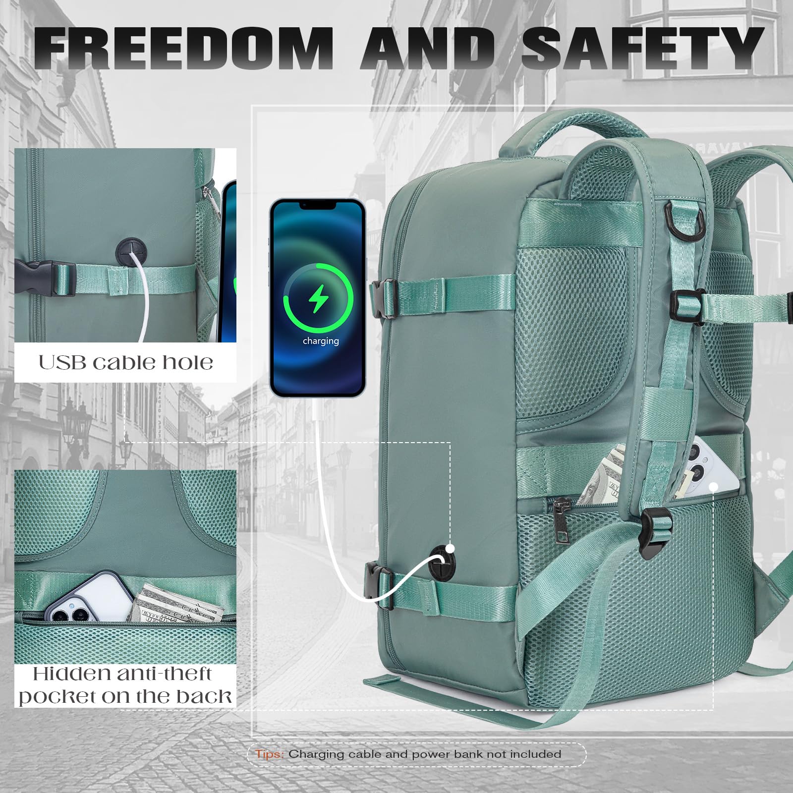 Cabin Bags 40x20x25 for Ryanair, Small Underseat Carry On Travel Backpack Casual Hand Luggage Flight Loptop Bags for Women Men Cabin Size Rucksack