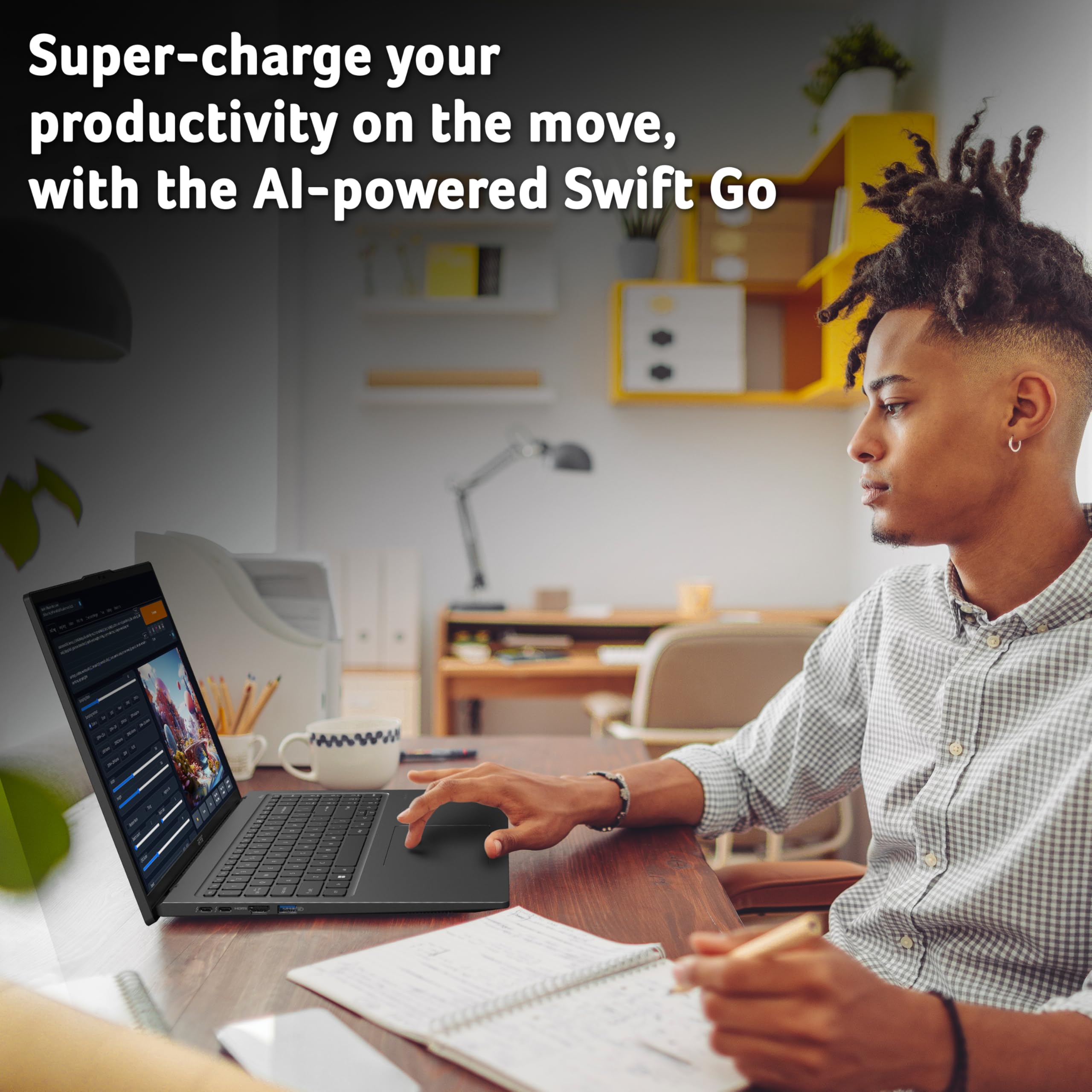 Acer Swift Go 14 SFG14-73 Laptop - Intel Core Ultra 5 125H, 16GB, 512GB SSD, Integrated Graphics, 14" 2.8K OLED, Windows 11, Silver