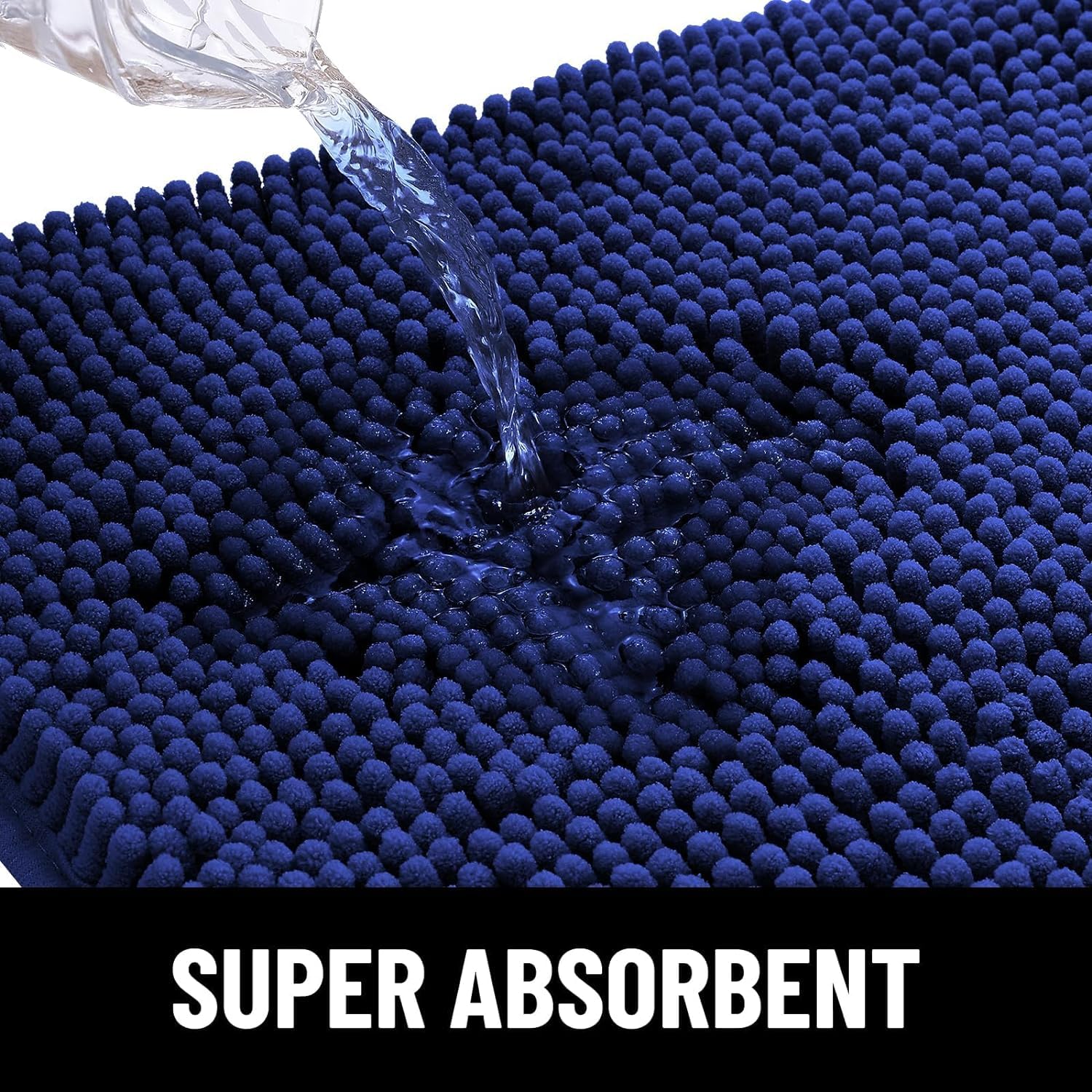 Homaxy Dog Door Mats Indoor, Super Absorbent Non Slip Doormats, Soft Chenille Floor Mat, Machine Washable Entrance Rug for Dogs Muddy Paws, Muddy Wet