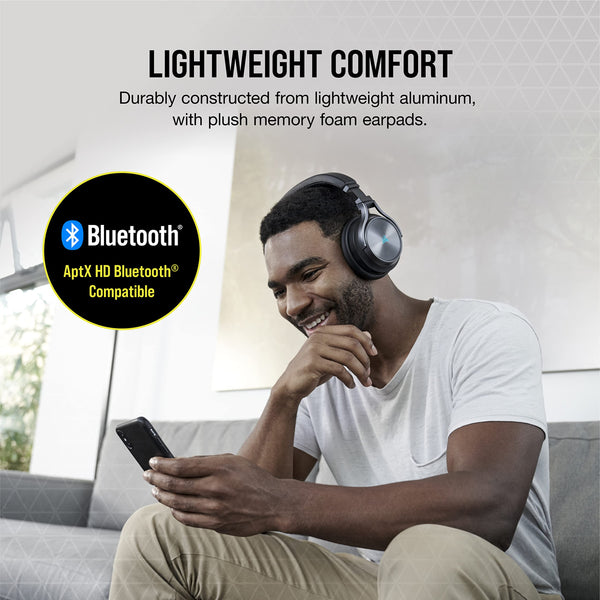 CORSAIR VIRTUOSO RGB WIRELESS XT Multiplatform Gaming Headset With Bluetooth – Dolby Atmos – Omni-Directional Microphone – iCUE Compatible – PC, Mac, PS5, PS4, Nintendo Switch, Mobile – Black