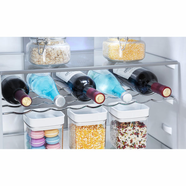 Teknix FFH1825WB 55cm Freestanding 50/50 Fridge Freezer - 256 Litre Capacity - Total No Frost - Non-plumbed Water Dispenser - Black, H182.5 x W55 x D56.2 (cm)