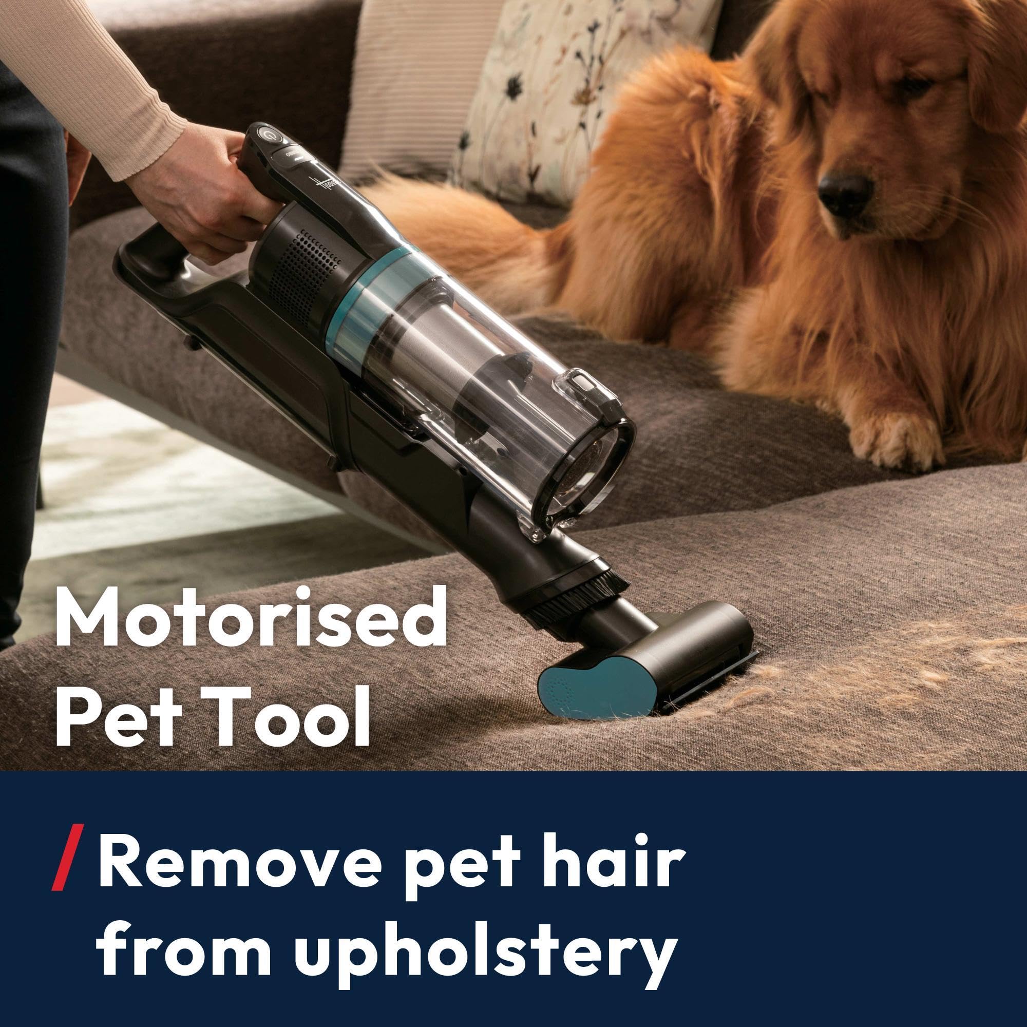 Hoover HF1 Plus Cordless Stick Vacuum Cleaner with Turbo Suction Mode, Up to 45 Min Runtime, Rechargable, Multi-Floor Nozzle, Anti Hair Wrap, Handheld Capability, 165w [HF1PZ10H]