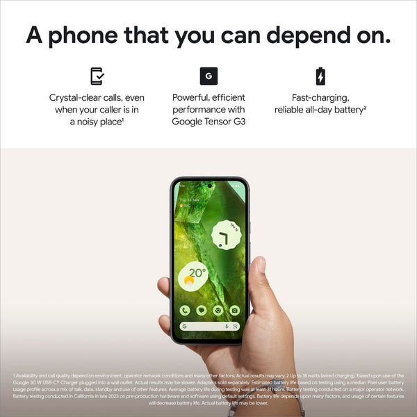 Google Pixel 8a – Unlocked Android smartphone with advanced Pixel Camera, 24-hour battery and powerful security – Obsidian, 128GB