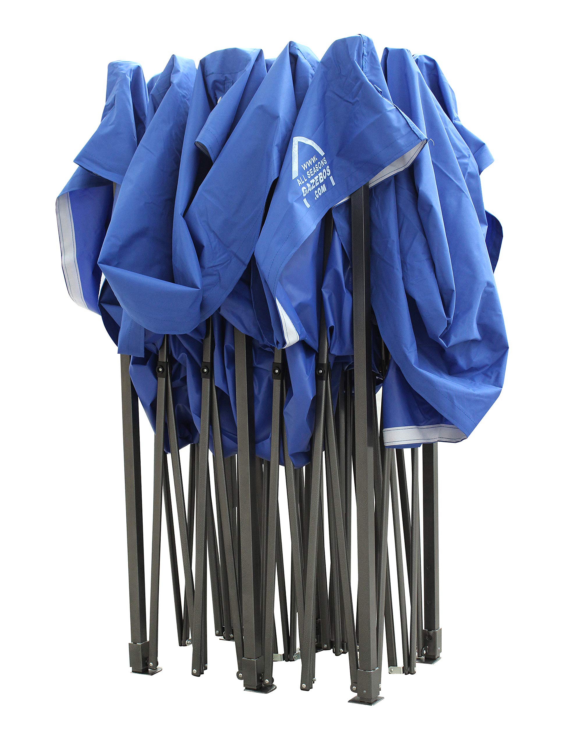 All Seasons Gazebos 3M x 6M Waterproof Gazebo Party Tent with Rustproof Frame and Wheeled Carry Bag (Metallic Grey)