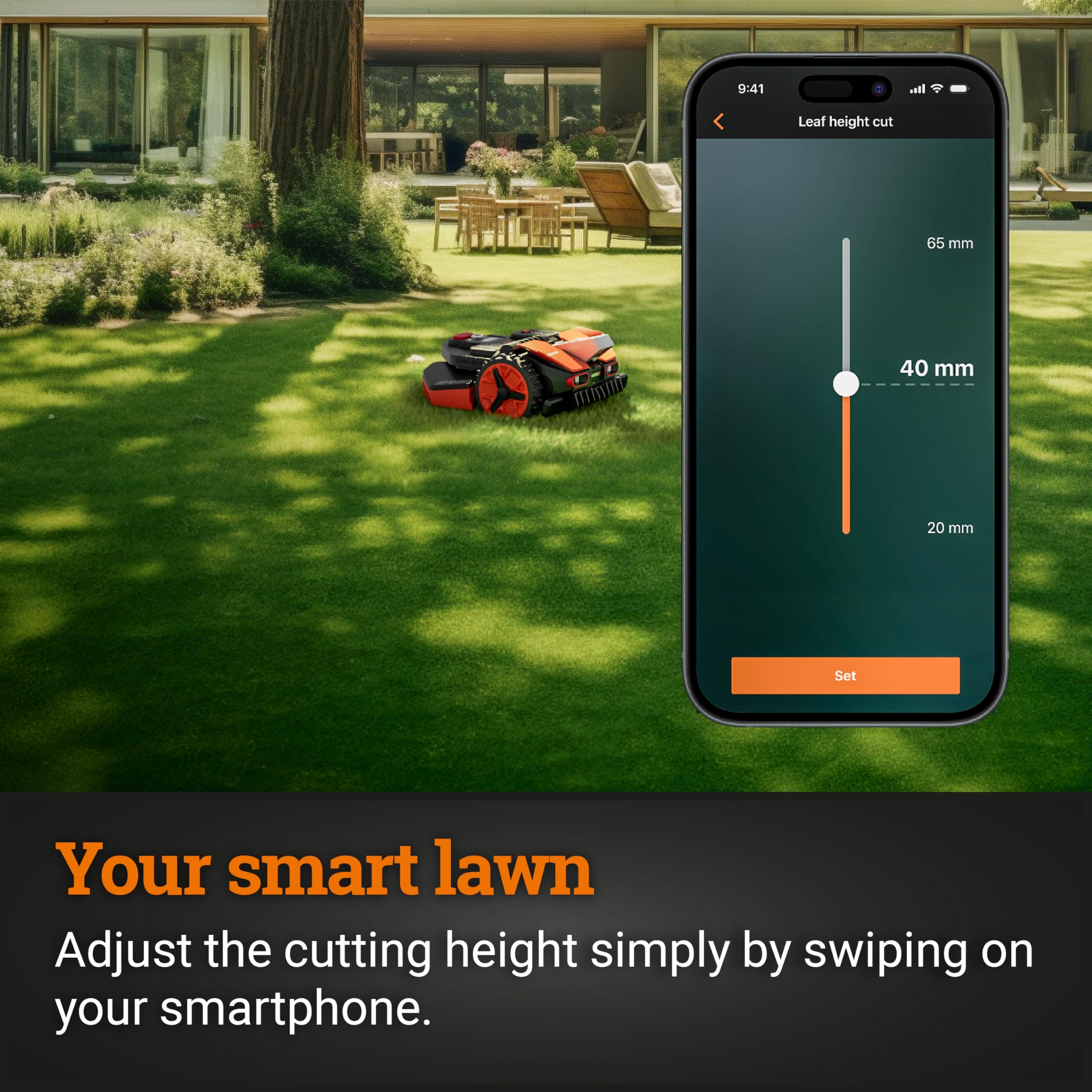 WORX WR206E Landroid Vision Robotic Lawn Mower – 600m² Patented AIA Mowing Multi-Zone, Auto Charging, 20V PowerShare Battery, Rain Sensor, Cut-to-Edge Technology, App-Controlled, Accessories Included