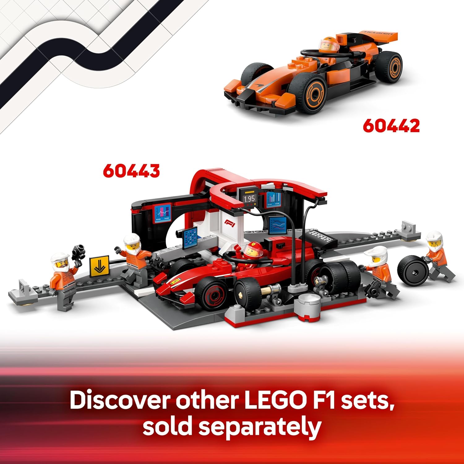 LEGO City F1 Truck with RB20 & AMR24 F1 Cars - Car Transporter Toy for RB & Aston Martin Formula 1 Teams - Incl. 2 Drivers & Race Simulator - Gifts for 8+ Year Old Boys & Girls - 60445