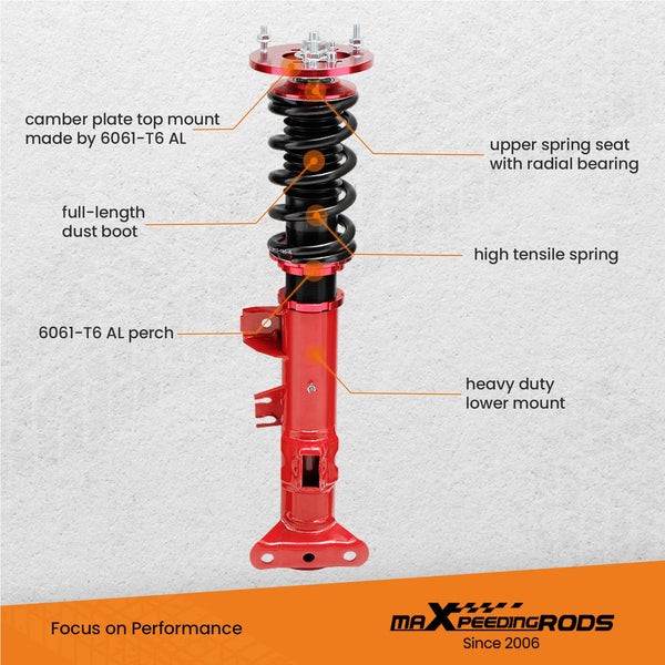 maXpeedingrods Coilovers Suspension For E36 318i, 318is, 323i, 323is, 325i, 328i, 320i