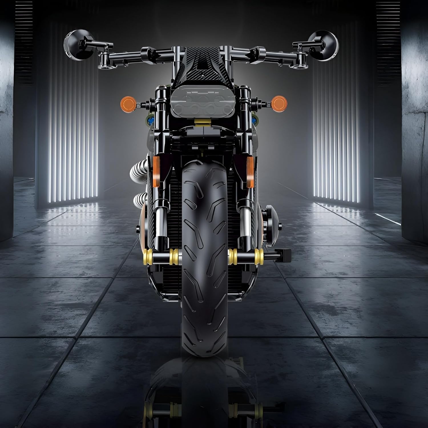 Motorcycle Building Blocks Toys, Motorbike Model Building Kit for Boys, 634 Pieces Construction Engineering Motorcycle Bricks, STEM Educational Toy, Gift for Adults and Kids