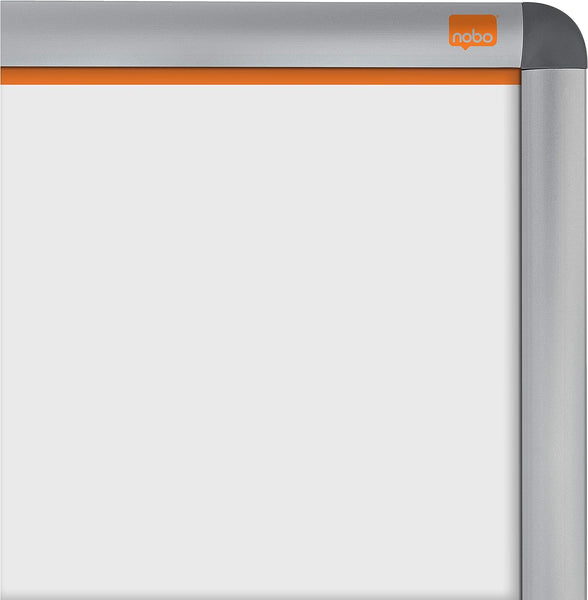 Nobo A3 Poster Frame Sign Holder With Snap Frame, Wall Mounted, Aluminium Trim, Anti-Glare Protective Cover, Premium Plus, Silver, 1902213