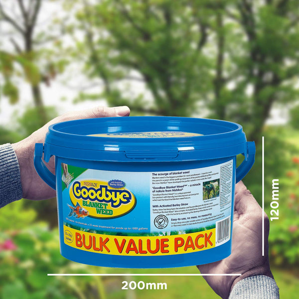 Goodbye Blanket Weed Treatment for Ponds 25g, Pack of 32 Sachets ? 100% Natural Pond Cleaner ? 1 Sachet Treats 1000 Gallons of Pond Water